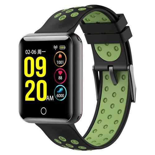 Bakeey Q18 1.54 inch Color Screen IP68 Waterproof Heart Rate Blood Presure Monitor Smart Wristband