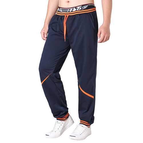 Men's Elastic Waist Drawstring Loose Casual Pants