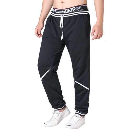 Men's Elastic Waist Drawstring Loose Casual Pants