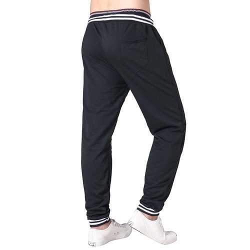 Men's Elastic Waist Drawstring Loose Casual Pants