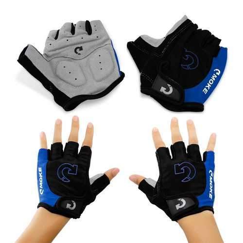 MOKE Cycling Mountain Road Bike Bicycle Gloves Half Finger Anti-slip Unisex Gloves