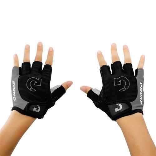 MOKE Cycling Mountain Road Bike Bicycle Gloves Half Finger Anti-slip Unisex Gloves