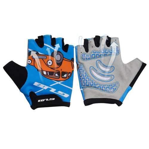 GUB S022 Children Cycling Half Finger Gloves Lycra Anti-Slip Gloves for Banlance and Pedal Bike Bicycle Boys Girls