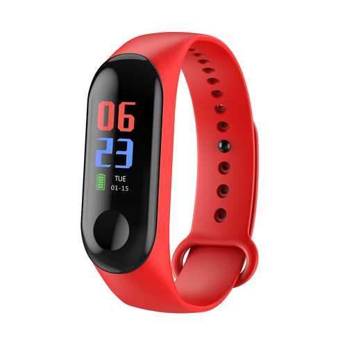 Bakeey M3C 0.96 inch Full Screen Blood Pressure Oxygen Monitor IP68 Long Standby Smart Watch