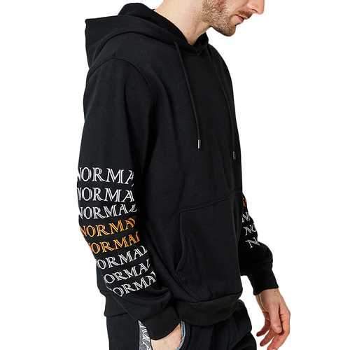 Men Letter Print Drawstring Sports Hoodies Sweatshirt