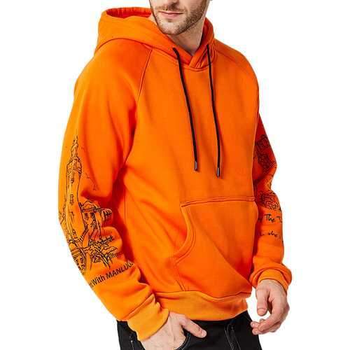 Men's Casual Fashion Printing Hoodies Sweatshirts