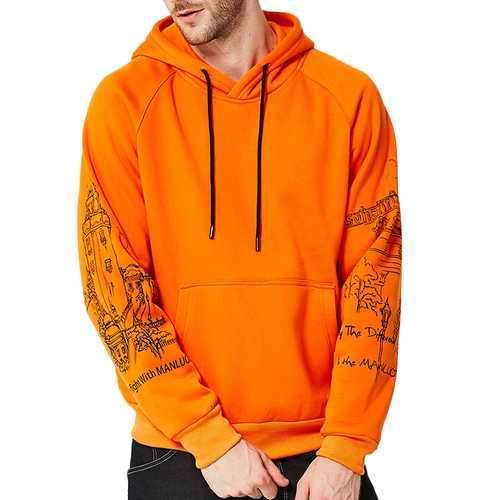 Men's Casual Fashion Printing Hoodies Sweatshirts