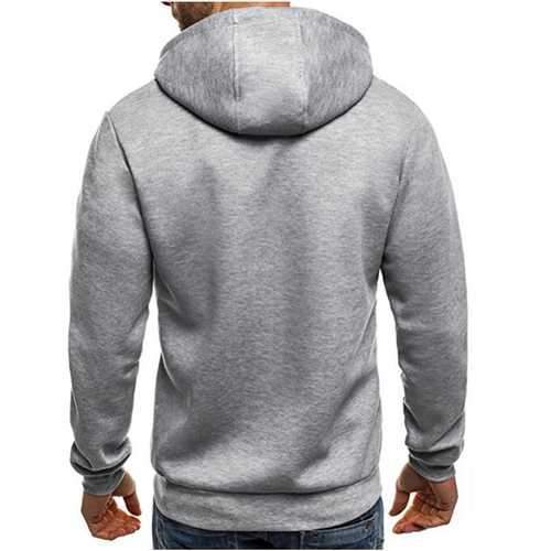 Men's Slim Multi Zipper Decorative Hoodies Sweatshirts