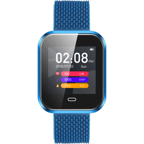 Bakeey CD16 1.3 inch Camouflage Heart Rate Blood Pressure 9 Sport Modes Social Sharing Smart Watch