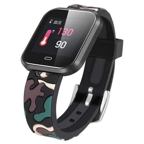 Bakeey CD16 1.3 inch Camouflage Heart Rate Blood Pressure 9 Sport Modes Social Sharing Smart Watch