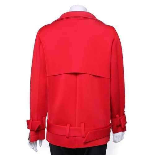 Women Lapel Zipper Bandages Pockets Long Sleeve Motorcycle Jacket