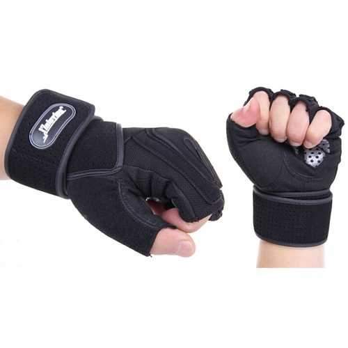 Gym Training Wrist Wrap Glove Weight Lifting Sport Mesh Gloves