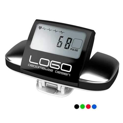 Pulsar Heart Rate LCD Step Calorie Counter Distance Sport Pedometer