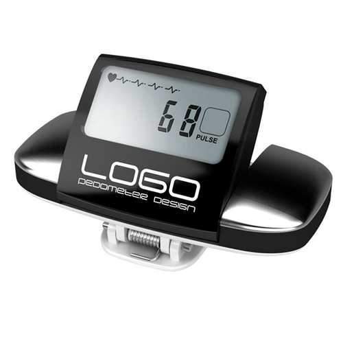 Pulsar Heart Rate LCD Step Calorie Counter Distance Sport Pedometer