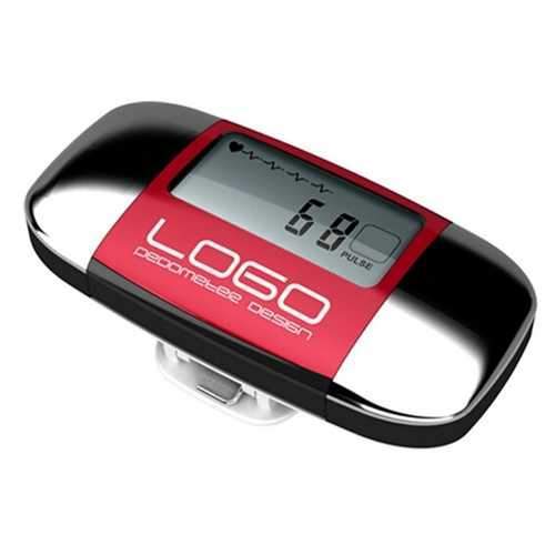 Pulsar Heart Rate LCD Step Calorie Counter Distance Sport Pedometer