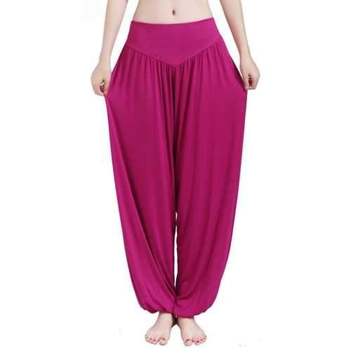 Plus Size Women Multicolor Loose Workout Pants