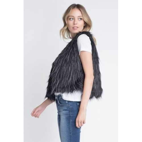 Women's Faux Fur Sleeveless Vest