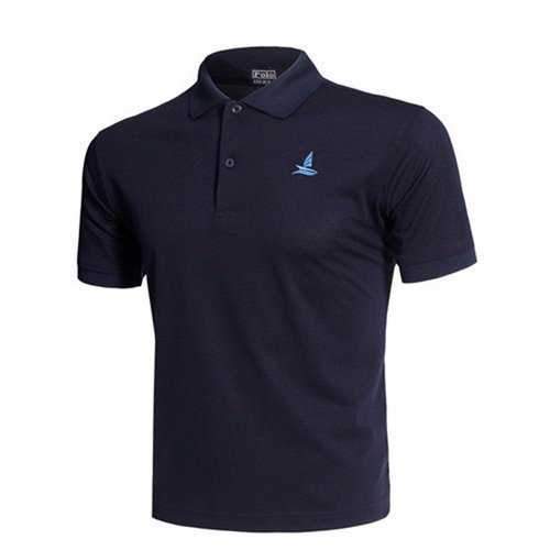 Turn-down Collar Comfy Solid Color Golf Shirts