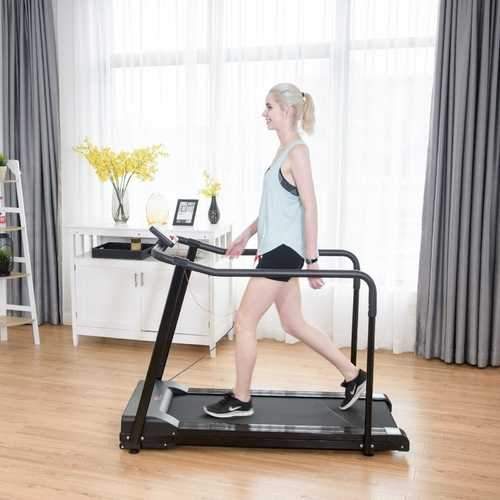 Electric Walking Jogging Treadmill with Extra-long Handles