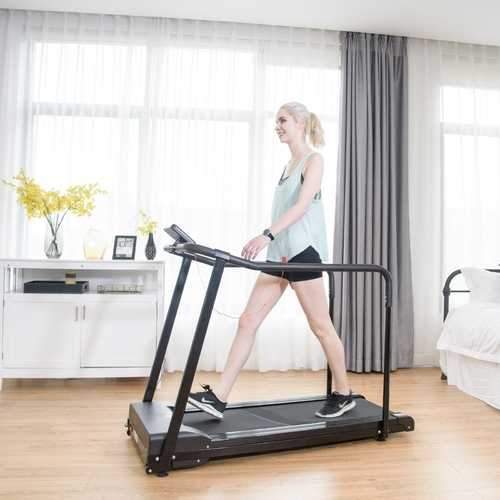 Electric Walking Jogging Treadmill with Extra-long Handles