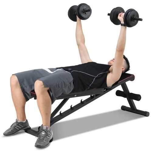 NO Assembly Needed Adjustable Foldable Exercise Bench