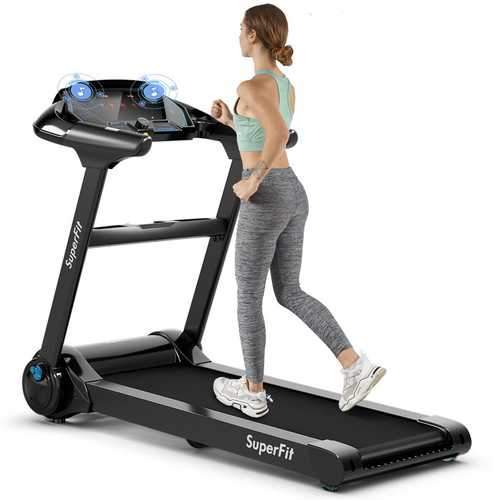 2.25HP Folding Running Treadmill W/ LED Touch Display