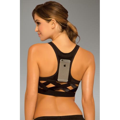 Strike Score More Sports Bra With Netting Inserts - Medium - Black