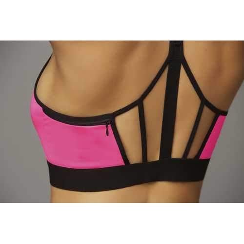 Strike Earn It Sports Bra - Small  - Hot Pink